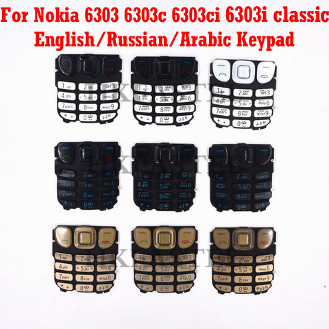 HKFASTEL – clavier classique anglais/russe/arabe/chinois, flambant neuf, pour Nokia 6303c 6303 classic 6303ci 6303i ► Photo 1/6