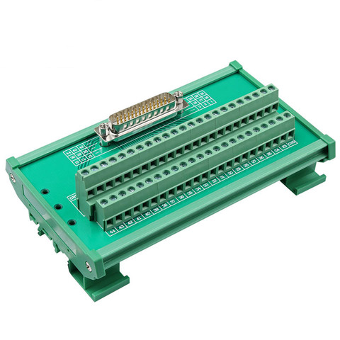 Connecteur DB44 D-SUB, connecteur DR44 femelle/mâle 44 broches, adaptateur de bloc de montage sur Rail Din, convertisseur de carte PCB ► Photo 1/6