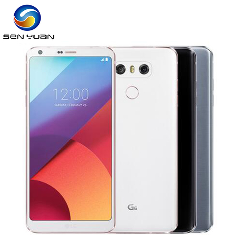 Original débloqué LG G6 G600 Quad Core 5.7 pouces 4GB RAM 32GB/64GB ROM simple SIM double caméra 13.0MP LTE G6 téléphone portable ► Photo 1/6