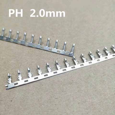 Connecteur Reed, PH2.0 de 100mm, 2.0 pièces, connecteur de câbles métalliques à tête froide pour boîtier, Terminal femelle PH 2.0 ► Photo 1/2