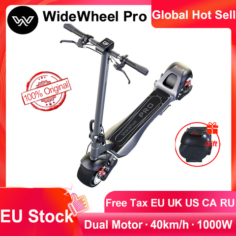 Mercane – Trottinette électrique WideWheel Pro à double moteur, avec frein à disque et roues larges, entrepôt européen, en stock, 2022 ► Photo 1/6