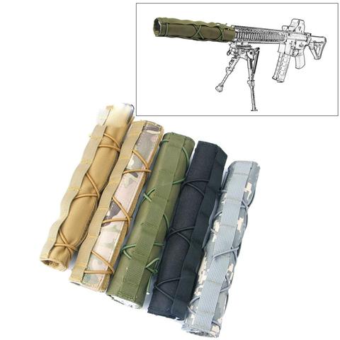 Nouveau 22cm silencieux étui de protection suppresseur tactique Mirage bouclier thermique manchon tir militaire silencieux housse de protection ► Photo 1/6