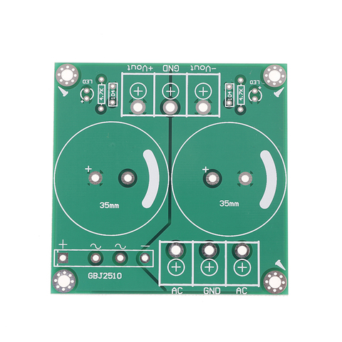 Carte d'alimentation de filtre de redresseur d'amplificateur Audio de AC-DC simple de 25A ► Photo 1/5