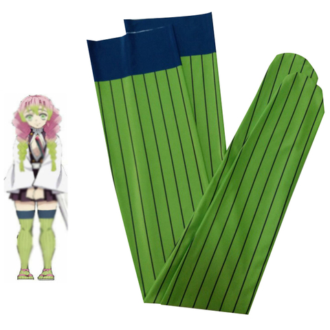 Kimetsu no Yaiba démon tueur Kanroji Mitsuri Halloween noël noël Cosplay Costume femmes sur genou chaussettes bas ► Photo 1/6