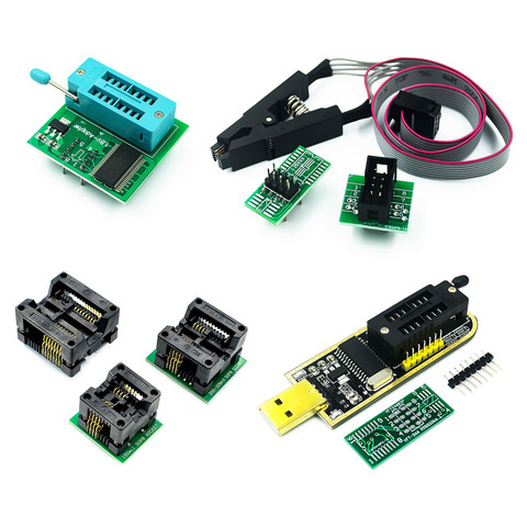 SOIC8 SOP8 Test Clip Pour EEPROM 93CXX/25CXX/24CXX + CH341A 24 25 Série EEPROM Flash BIOS USB programmeur Module ► Photo 1/6