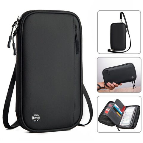 Acoki-portefeuille de voyage Durable, porte-passeport familial, organisateur de Documents de voyage avec blocage RFID, pour hommes, femmes ► Photo 1/6