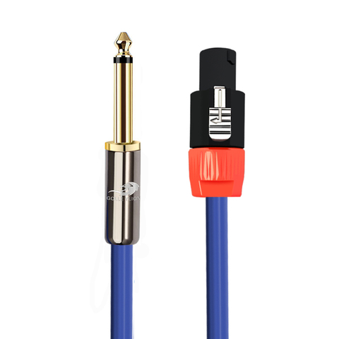 NL4FC – câble de haut-parleur 1/4 à 6.35 pouces, MONO, 6.3mm, pour amplificateur de scène professionnel, câble OFC à 4 broches, 1M 2M 3M ► Photo 1/3