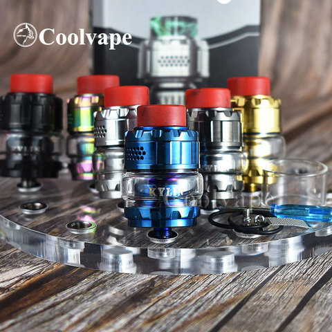 Coolvape Kylin M RTA reconstructible 3ml/4.5ml remplissage supérieur 24mm réservoir atomiseur haut nid d'abeille flux d'air entrée construire pont vape réservoir ► Photo 1/6