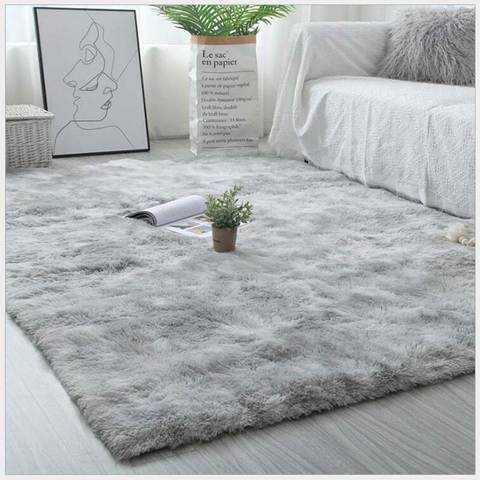 Doux tapis en peluche pour salon chambre décor moderne grands tapis chaud fourrure Tie-teint antidérapant tapis de sol 160*200cm tapis ► Photo 1/6