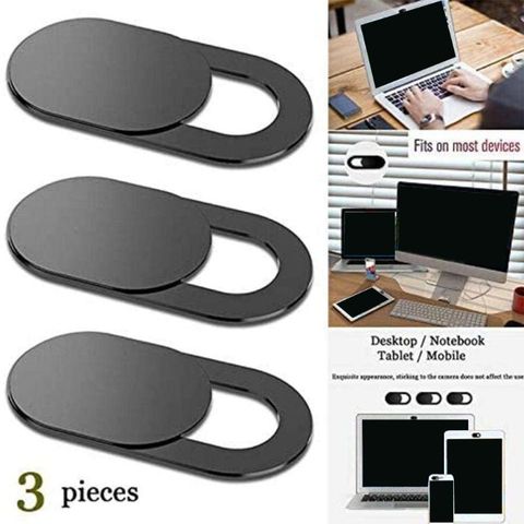 Couverture de caméra coulissante pour Webcam, 3 pièces, compatibilité étendue, protection de la confidentialité ► Photo 1/6