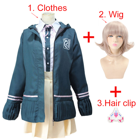 Lycéens uniforme Anime Danganronpa Nanami ChiaKi Cosplay Costume veste à manches longues jupe courte jupe Loli ► Photo 1/6