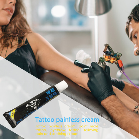 Tatouage indolore crème taupe tatouage sourcil soulagement de la douleur crème beauté outils maquillage couverture crème ensemble professionnel corps Tatto ► Photo 1/6