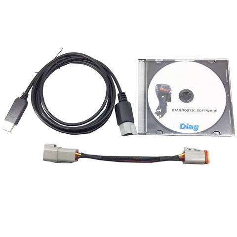 Pour Evinrude diagnostic câble USB pour FICHT et ETEC + outil Bootstrap BRP P/N 586551 ► Photo 1/6