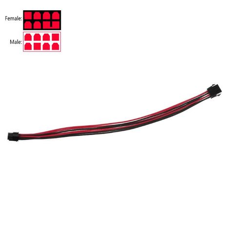 Câble d'alimentation PCI-E pour carte graphique BTC 18awg, 40cm, pour GPU, 8 broches à 6 + 2 broches, 1 pièce ► Photo 1/6