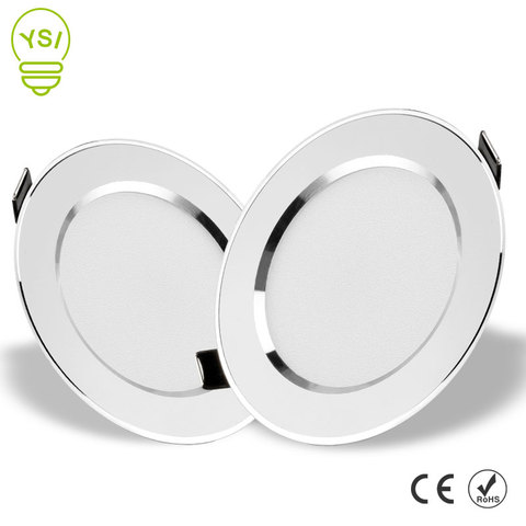 Lampe encastrable circulaire, spots à LED 220V 230V 240 V, éclairage pour chambre à coucher, cuisine, intérieur, 3W 5W 7W 9W 12W 15W ► Photo 1/6