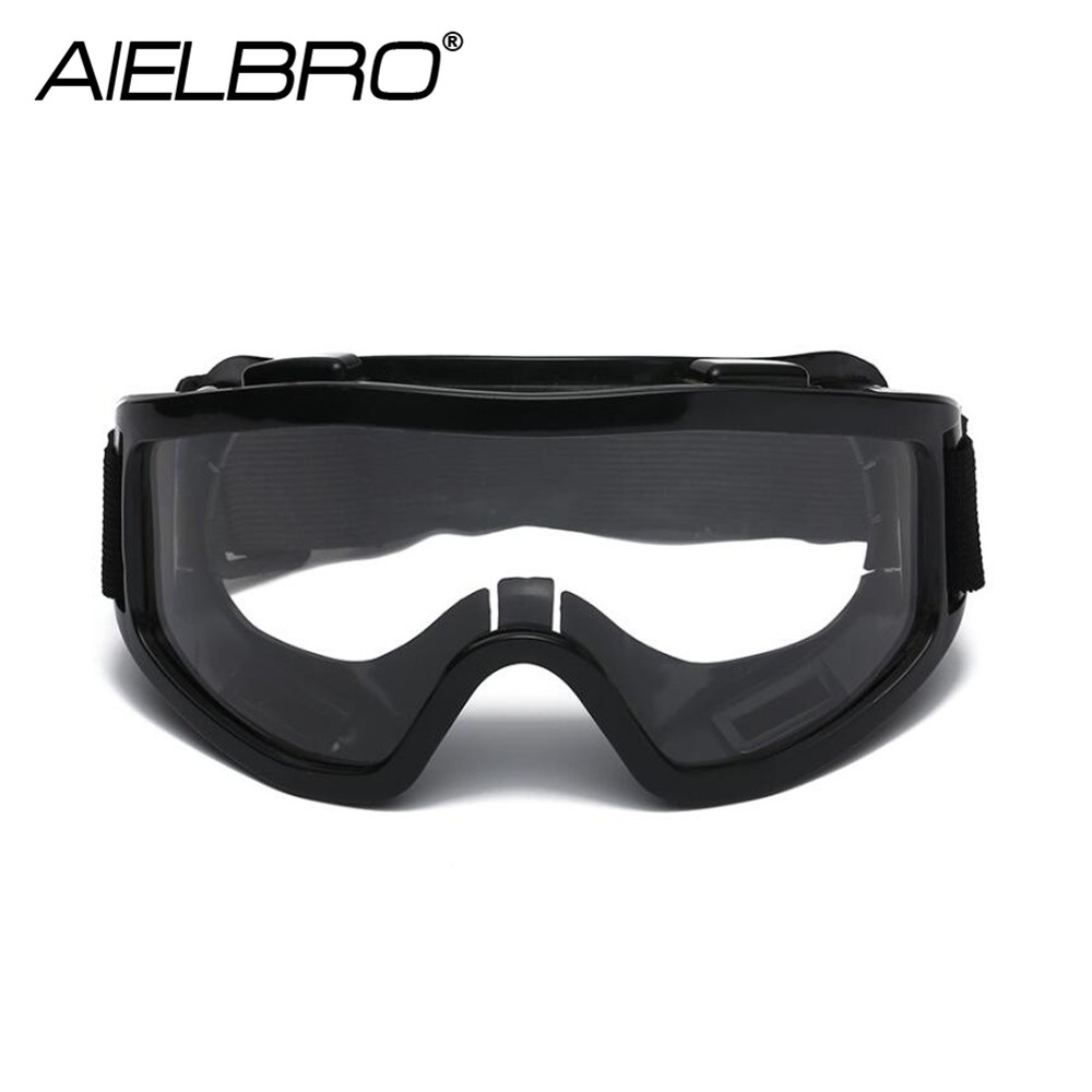 Lunettes Moto Coupe-Vent Anti-Poussière UV – Goggles Motocross VTT Ski Casque Ouvert Unisexe