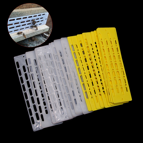 10 pièces outils d'apiculture Anti-fuite Anti-fuite reine roi feuille pièces abeilles reine en plastique entretoise ruche équipement outil fournisseur ► Photo 1/6