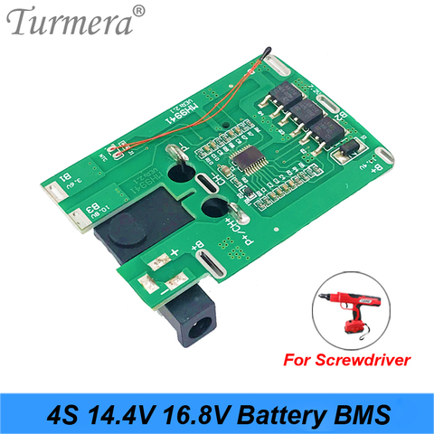 BMS de batterie au Lithium Li-ion 4s 16.8v 14.4v 20A 18650 pour tournevis, carte de Protection du chargeur Shura adapté à la perceuse ► Photo 1/6