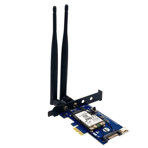 Adaptateur wi-fi Bluetooth PCIE Mini PCI Express vers X1, carte réseau, 3G/4G/LTE, fente SIM, mise à jour PCIE E ► Photo 1/6