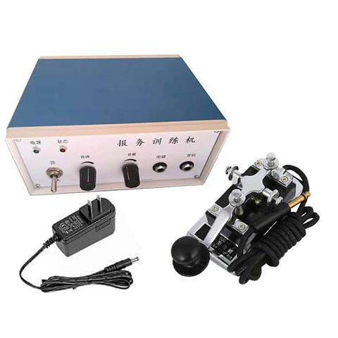 Machine d'entraînement télégraphique, modèle JX-5, code Morse CW, oscillateur à cadeau pour vétérinaire, clé K4, main ► Photo 1/1