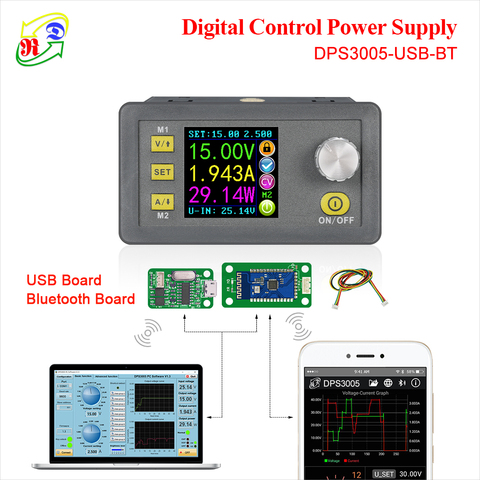 RD DPS3005 Communication Fonction Constant Tension courant Step-down alimentation module convertisseur de tension voltmètre lcd 30 V 5A ► Photo 1/5