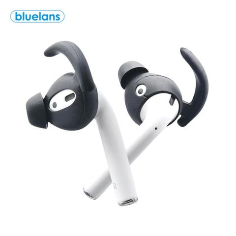 1 paire Silicone souple de remplacement dans l'oreille Pro anti-dérapant écouteurs housse pour AirPods 1 2 écouteurs Eraphone accessoires ► Photo 1/6