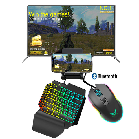 Manette de jeu PUBG 3 en 1 pour téléphone IOS et Android, avec convertisseur de clavier et de souris, Bluetooth ► Photo 1/6