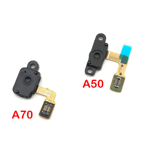 Capteur d'empreintes digitales, bouton accueil, câble flexible pour Samsung Galaxy A50 A505FN A70 A705F, pièces détachées ► Photo 1/2