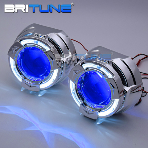 3.0 pouces projecteur Bixenon ange diable yeux lentilles dans phares H4 H7 voiture accessoires H1 HID LED ampoule Super métal Kit Tuning ► Photo 1/6