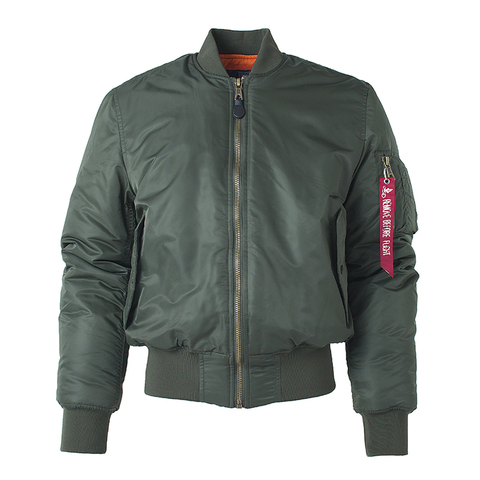 Plus Taille US Air Force Pilote Ma1 Bomber Vol Veste Hommes hip hop rembourré Letterman D'hiver Étanche Nylon puffer rouge femmes manteau ► Photo 1/6