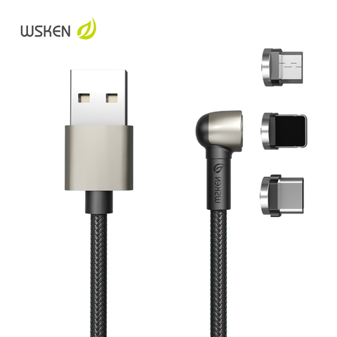 WSKEN câble magnétique USB Type C aimant noyau de Charge Micro usb câble pour iPhone SE Xs 11 Pro Samsung Xiaomi C fil de Charge rapide ► Photo 1/6