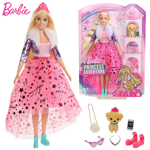 Ensemble de poupées Barbie animal de compagnie Original, assortiment de jouets pour filles, jouets cadeaux d'anniversaire pour enfants, à la mode ► Photo 1/6