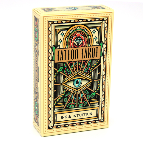 Pont de Tarot pour tatouage, 78 cartes, entièrement fonctionnel, pour des tatouages Vintage, magnifiquement illustré, dessins traditionnels ► Photo 1/6