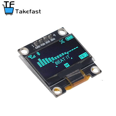 Panneau d'affichage OLED 0.96 pouces IIC, blanc/jaune/bleu/bleu, Module d'affichage LCD I2C SSD1306 pour Arduino, nouveau produit ► Photo 1/6