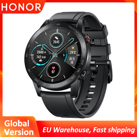 Honor – montre connectée Magic Watch 2, Bluetooth 5.1, étanche, avec suivi de la fréquence cardiaque, 14 jours d'autonomie, appels téléphoniques, Version internationale ► Photo 1/6