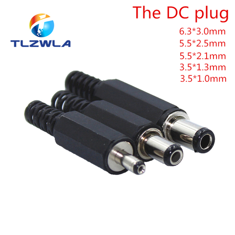 Fiche d'alimentation cc 10 pièces | 5.5*2.1mm 5.5*2.5mm 3.5mm 1.35*6.3mm 3.0mm 2.5mm 0.7 * mm, prise de connecteur d'adaptateur * mm ► Photo 1/6