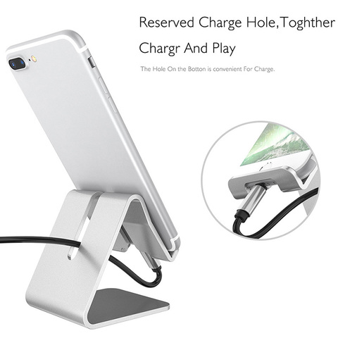 Nouveau support de téléphone portable en aluminium, support de Table de bureau pour IPad IPhone, support universel antidérapant pour téléphone portable KDCW ► Photo 1/6