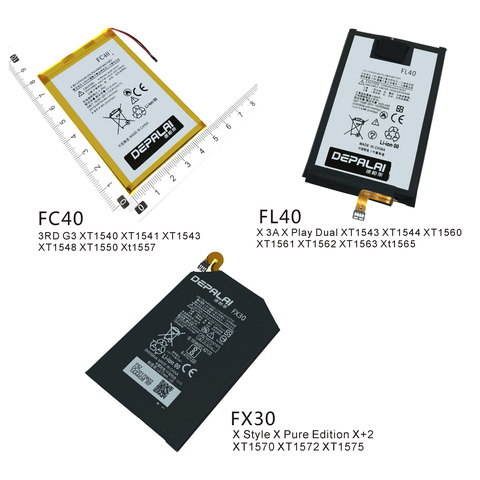 FC40 FL40 FX30 Téléphone Batterie Pour Motorola Moto G 3RD G3 X3A X Play X Style X Pur XT1540 XT1541 T1560 XT1561 XT1570 XT1572 XT1575 ► Photo 1/6