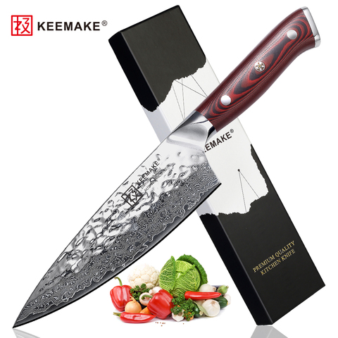 SUNNECKO couteau de Chef japonais à lame | Marteau de 6.5 