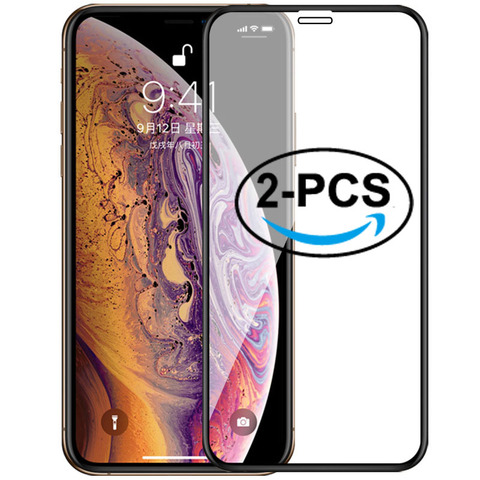 2 Pièces En Verre Trempé pour iPhone 11 Pro Max 11 6 6S Plus 7 8 Plus Protecteur D'écran pour iPhone Xr Xs Max X 11 pro 6 6S 7 8 Plus ► Photo 1/6