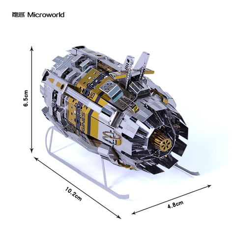 Microworld – puzzle métallique 3D, modèle 2022, machine à moteur électrique, découpe Laser, cadeau pour adultes et enfants ► Photo 1/5