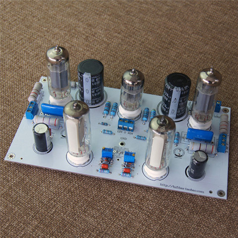 6N2/6N1 + 6P1 3W * 2 HIFI stéréo amplificateur de puissance à lampes à vide PCB 6E2 indicateur de niveau carte nue sans composants électroniques ► Photo 1/6