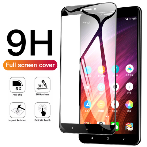 Verre de protection 10D pour Xiaomi Redmi Note 4 4X Version mondiale protecteur d'écran pour Redmi 4X4 Pro 4A étui en verre trempé ► Photo 1/6