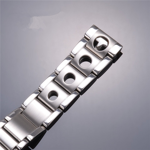 Bracelet en acier blanc T91 série 20, accessoires de montre ► Photo 1/2