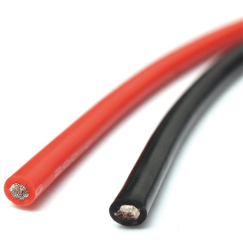 Câble Silicone spécial fil Silicone haute température 10 12 14 16 18 20 22 24 26 AWG 5 m rouge et 5 m couleur noire 10 mètre/lot ► Photo 1/4