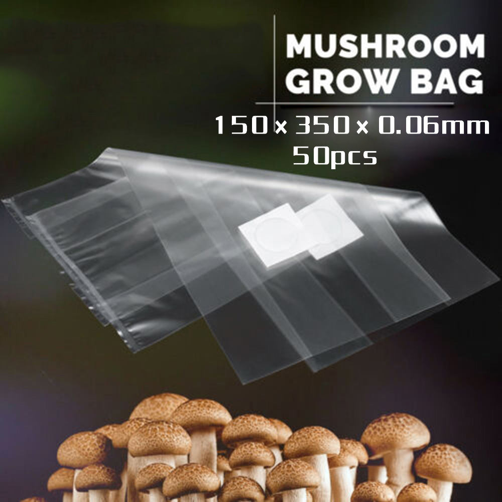 50 pièces polypropylène résistant à la chaleur frai cultiver sac substrat haute température pré-scellable fournitures de jardin pour champignons champignons ► Photo 1/6