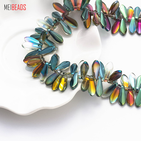 Meiperles cristal coloré Type irrégulier perles entretoises en vrac pour accessoires Bracelet bijoux à bricoler soi-même faisant des découvertes breloque faite à la main ► Photo 1/6