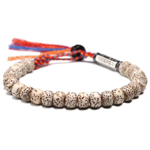 Naturel Xingyue Bodhi graine 6*8MM perle hommes Bracelet tibétain bouddhisme poignet Mala Six ture mots charme Unique ethnique femmes bijoux ► Photo 1/6