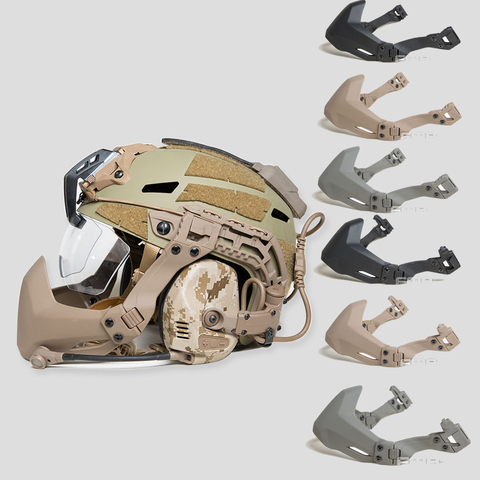 Masque de demi-joint FMA chaud pour accessoires de casque tactique casque d'armée en plein air Airsoft masque pliant ► Photo 1/6