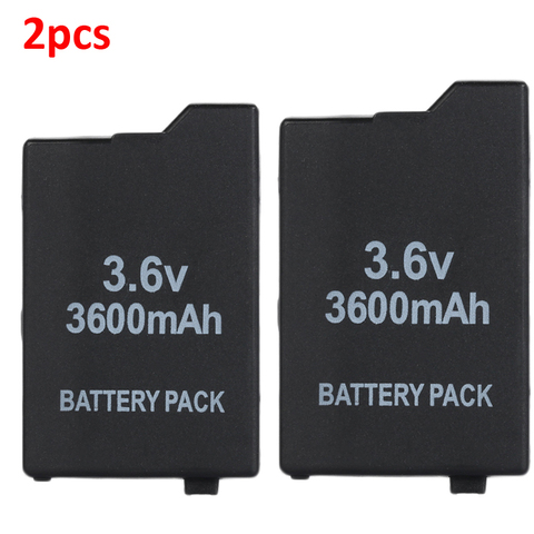 Pack de Batteries Li-ion rechargeables 3.6V 3600mAh, 2 pièces, Batteries de remplacement pour Sony PSP2000 PSP3000 PSP 2000 3000 Console Gamepad ► Photo 1/5